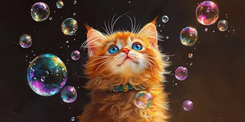 Orange Katze Diamond Painting Erwachsene, 5D Diamant Kunst Kinder Kits, DIY Erwachsene Mosaikherstellung Basteln Diamant Malerei Bilder Set für Weihnachten Wanddekoration, Geschenke 30x60cm t-441 Orange Katze Diamond Painting Erwachsene, 5D Diamant Kunst Kinder Kits, DIY Erwachsene Mosaikherstellung Basteln Diamant Malerei Bilder Set für Weihnachten Wanddekoration, Geschenke 30x60cm t-441 von HHQGOUYG