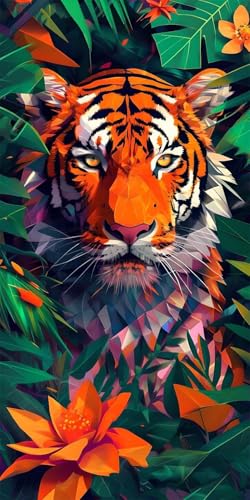 Tiger Dschungel Diamond Painting Erwachsene, 5D Diamant Kunst Kinder Kits, DIY Erwachsene Mosaikherstellung Basteln Diamant Malerei Bilder Set für Weihnachten Wanddekoration, Geschenke 30x60cm t-493 Tiger Dschungel Diamond Painting Erwachsene, 5D Diamant Kunst Kinder Kits, DIY Erwachsene Mosaikherstellung Basteln Diamant Malerei Bilder Set für Weihnachten Wanddekoration, Geschenke 30x60cm t-493 von HHQGOUYG