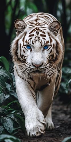 Weißer Tiger Diamond Painting Erwachsene, 5D Diamant Kunst Kinder Kits, DIY Erwachsene Mosaikherstellung Basteln Diamant Malerei Bilder Set für Weihnachten Wanddekoration, Geschenke 100x200cm t-20 Weißer Tiger Diamond Painting Erwachsene, 5D Diamant Kunst Kinder Kits, DIY Erwachsene Mosaikherstellung Basteln Diamant Malerei Bilder Set für Weihnachten Wanddekoration, Geschenke 100x200cm t-20 von HHQGOUYG
