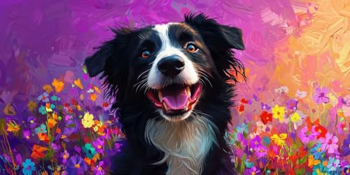 niedlich Hund Diamond Painting Erwachsene, 5D Diamant Kunst Kinder Kits, DIY Erwachsene Mosaikherstellung Basteln Diamant Malerei Bilder Set für Weihnachten Wanddekoration, Geschenke 35x70cm t-461 niedlich Hund Diamond Painting Erwachsene, 5D Diamant Kunst Kinder Kits, DIY Erwachsene Mosaikherstellung Basteln Diamant Malerei Bilder Set für Weihnachten Wanddekoration, Geschenke 35x70cm t-461 von HHQGOUYG