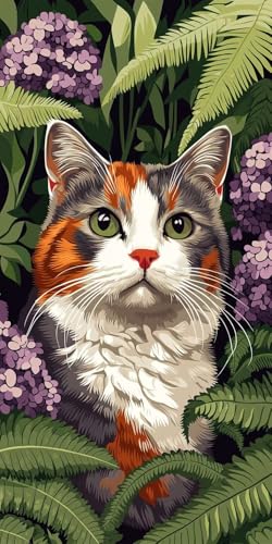 niedliche Katze Diamond Painting Erwachsene, 5D Diamant Kunst Kinder Kits, DIY Erwachsene Mosaikherstellung Basteln Diamant Malerei Bilder Set für Weihnachten Wanddekoration, Geschenke 30x60cm t-465 niedliche Katze Diamond Painting Erwachsene, 5D Diamant Kunst Kinder Kits, DIY Erwachsene Mosaikherstellung Basteln Diamant Malerei Bilder Set für Weihnachten Wanddekoration, Geschenke 30x60cm t-465 von HHQGOUYG