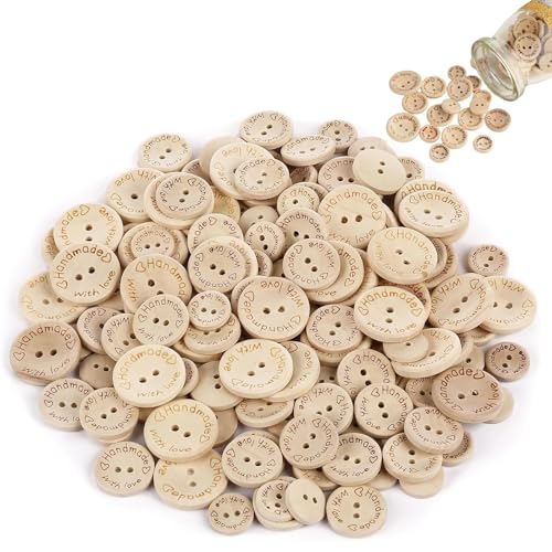 HHZZXCDH 150 Stück Handmade Knöpfe Holzknöpfe Groß Knöpfe zum Basteln Knöpfe Holz Bastelknöpfe Holzknöpfe Kinder Holzknöpfe Natur Holz Knöpfe Handmade Label zum Annähen Basteln von Dekorationen HHZZXCDH 150 Stück Handmade Knöpfe Holzknöpfe Groß Knöpfe zum Basteln Knöpfe Holz Bastelknöpfe Holzknöpfe Kinder Holzknöpfe Natur Holz Knöpfe Handmade Label zum Annähen Basteln von Dekorationen von HHZZXCDH