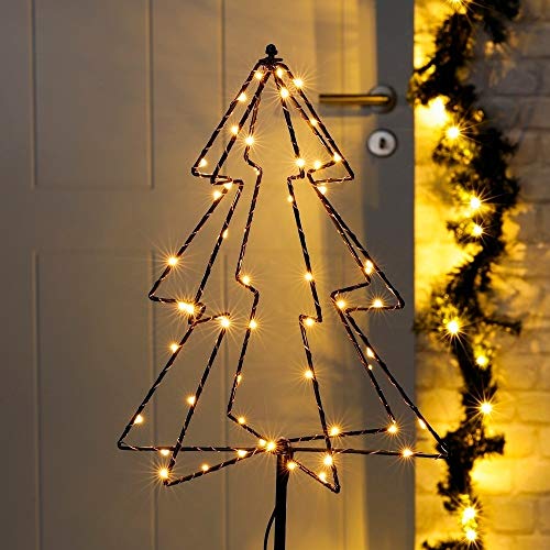Haushalt International HI 3D LED Gartenstecker Tannenbaum mit 52 warmweißen LEDs Weihnachtsbaum Christbaum Lichterkette für Innen und Außenbereich Weihnachsdeko Weihnachtsbeleuchtung Haushalt International HI 3D LED Gartenstecker Tannenbaum mit 52 warmweißen LEDs Weihnachtsbaum Christbaum Lichterkette für Innen und Außenbereich Weihnachsdeko Weihnachtsbeleuchtung von Haushalt International