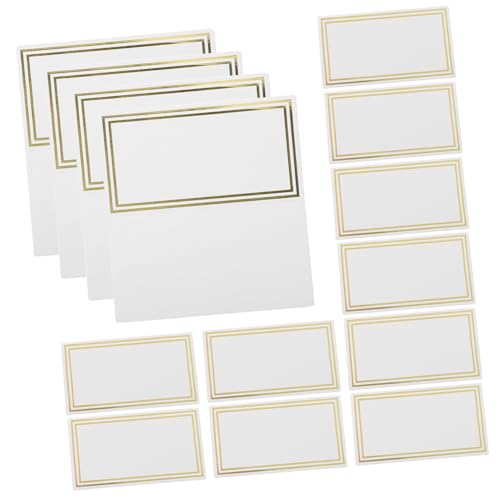 50Stücke Platzkarten Goldene Hochzeitskarten Faltbare Tischkarten für Hochzeiten Geburtstagsfeiern Jubiläen Einfache Handhabung für Verschiedene Anlässe von HIAKDOFT