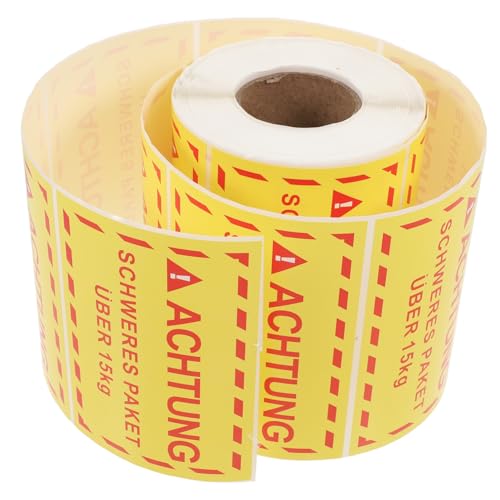HIAKDOFT 1 Etikett „übergewicht“. Warnschild Für Den Versand Schwere Aufkleber Für Den Versand Umzugsetiketten Für Kartons Warnaufkleber Etikettenaufkleberpapier Yellow Beschichtetes Papier HIAKDOFT 1 Etikett „übergewicht“. Warnschild Für Den Versand Schwere Aufkleber Für Den Versand Umzugsetiketten Für Kartons Warnaufkleber Etikettenaufkleberpapier Yellow Beschichtetes Papier von HIAKDOFT