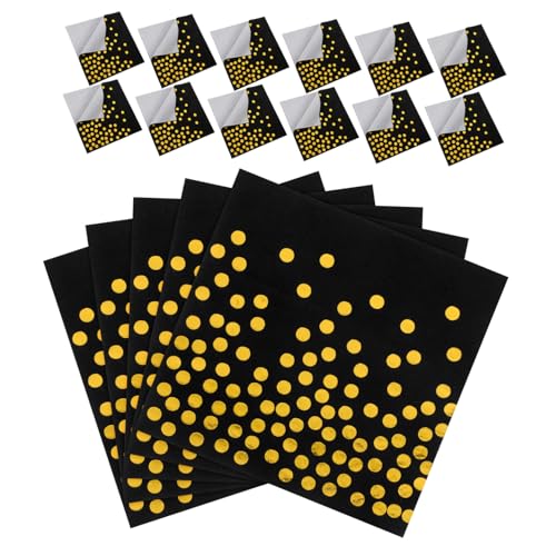 HIAKDOFT 1 Heißpräge-tupfenserviette Erste Servietten Mit Gold Cocktailparty Servietten Oh Jubiläumsdekorationsservietten Dessert Servietten Geburtstagskins Schwarz Jungfräulicher Zellstoff HIAKDOFT 1 Heißpräge-tupfenserviette Erste Servietten Mit Gold Cocktailparty Servietten Oh Jubiläumsdekorationsservietten Dessert Servietten Geburtstagskins Schwarz Jungfräulicher Zellstoff von HIAKDOFT