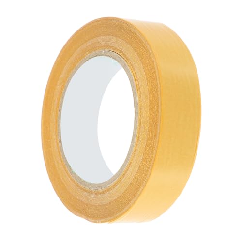 HIAKDOFT 1 Rolle Doppelseitiges Gewebeklebeband Gelb Stark Haftendes Wasserdichtes und Isolierendes Klebeband für Teppiche Bodenbeläge und Handarbeiten von HIAKDOFT