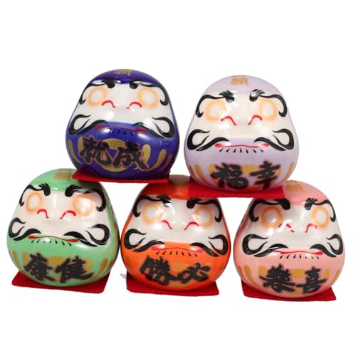 HIAKDOFT 1 Satz Dharma-Dekorationen Japanische Puppen japanische Dharma-Puppe Puppe Porzellanpuppe Keramik HIAKDOFT 1 Satz Dharma-Dekorationen Japanische Puppen japanische Dharma-Puppe Puppe Porzellanpuppe Keramik von HIAKDOFT