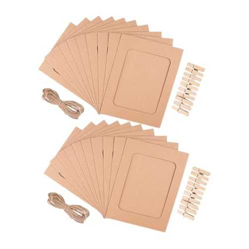 HIAKDOFT 1 Satz Fotorahmen aus Pappe Mini-Papierrahmen für das Klassenzimmer Hängendes Fotodisplay mit Clips Bilderrahmen aus Papier Fotorahmen aus Papier Papierfotorahmen Holz HIAKDOFT 1 Satz Fotorahmen aus Pappe Mini-Papierrahmen für das Klassenzimmer Hängendes Fotodisplay mit Clips Bilderrahmen aus Papier Fotorahmen aus Papier Papierfotorahmen Holz von HIAKDOFT