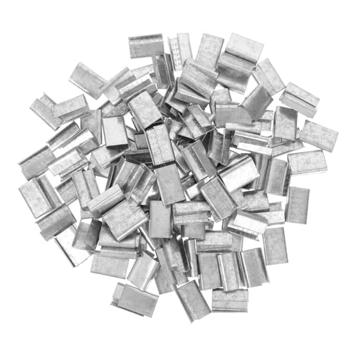 HIAKDOFT 1 Satz Handliche Verpackungsclips aus Verzinktem Stahl für Manuelle Umreifung Vielseitig Einsetzbar für Pet Verpackungen und Effiziente Handverpackung von HIAKDOFT