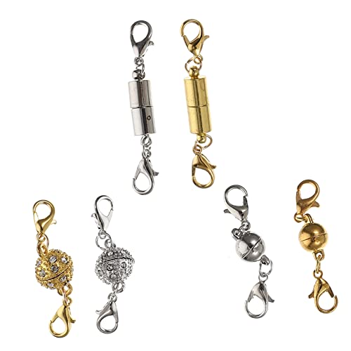 HIAKDOFT 1 Satz Magnetverschluss Schmuckverschlüsse Für Halsketten Armbänder Diy Schmuckherstellung Langlebig Und Einfach Zu Befestigen Zum Reparieren Und Verlängern 6 Paare HIAKDOFT 1 Satz Magnetverschluss Schmuckverschlüsse Für Halsketten Armbänder Diy Schmuckherstellung Langlebig Und Einfach Zu Befestigen Zum Reparieren Und Verlängern 6 Paare von HIAKDOFT