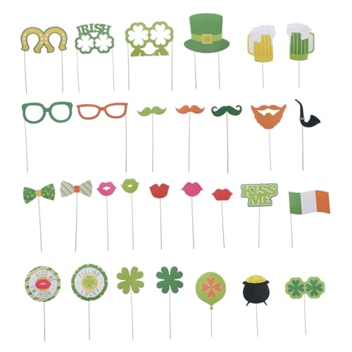 HIAKDOFT 1 Satz Vierblattklee-Requisiten Harry Gläser Kostüm Erwachsene Trauzeugen st. Patricks Day Brille st. Patricks Day Partybrille Shamrock-Partybevorzugung Kleeblatt-Brille Papier HIAKDOFT 1 Satz Vierblattklee-Requisiten Harry Gläser Kostüm Erwachsene Trauzeugen st. Patricks Day Brille st. Patricks Day Partybrille Shamrock-Partybevorzugung Kleeblatt-Brille Papier von HIAKDOFT