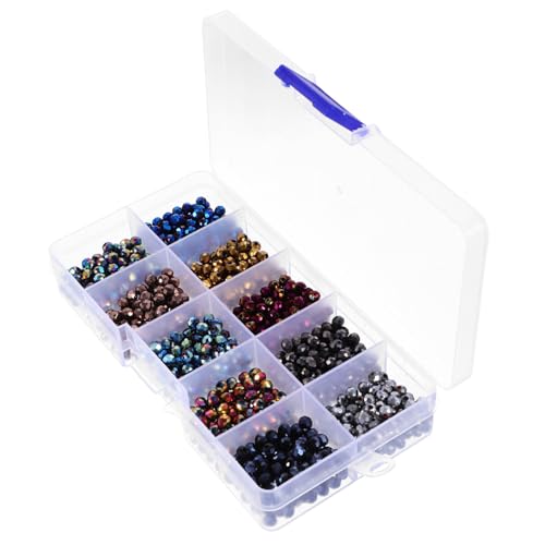 HIAKDOFT 1 Schachtel Glasperlen DIY Schmuckperlen Flache Spacer Perlen für Armbänder Halsketten Basteln Langlebig und Vielseitig HIAKDOFT 1 Schachtel Glasperlen DIY Schmuckperlen Flache Spacer Perlen für Armbänder Halsketten Basteln Langlebig und Vielseitig von HIAKDOFT