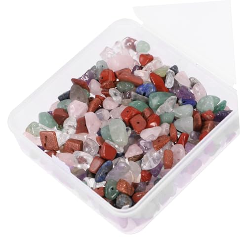 HIAKDOFT 1 Schachtel Unregelmäßige Naturstein Spacer Perlen für DIY Schmuckherstellung Bunte Steinperlen zum Auffädeln für Armbänder Basteln und Dekoration HIAKDOFT 1 Schachtel Unregelmäßige Naturstein Spacer Perlen für DIY Schmuckherstellung Bunte Steinperlen zum Auffädeln für Armbänder Basteln und Dekoration von HIAKDOFT