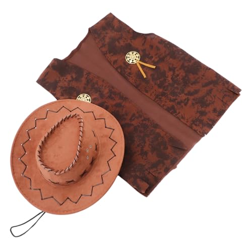 HIAKDOFT 1 Set Cowboy Kostümzubehör Für Männer Western Cowboy -party Kostüm Halloween Hut Für Karneval Und Maskeradepartys von HIAKDOFT