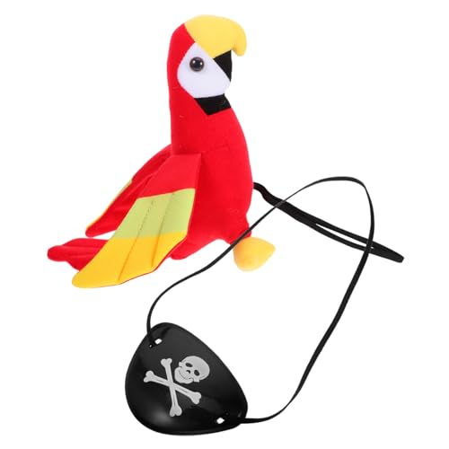 HIAKDOFT 1 Set Piratenpapagei Requisiten Piraten Requisiten Partyzubehör Ausgestopfter Papagei Für Die Schulter Piratenspielzeug Papagei Piratenkostüm Zubehör Piraten Augenklappe HIAKDOFT 1 Set Piratenpapagei Requisiten Piraten Requisiten Partyzubehör Ausgestopfter Papagei Für Die Schulter Piratenspielzeug Papagei Piratenkostüm Zubehör Piraten Augenklappe von HIAKDOFT
