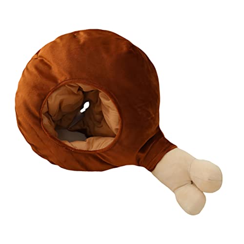 HIAKDOFT 1 Stück Drumsticks Kopfschmuck Verstellbarer Kostümhut für Halloween Party Lustiger Hühnerbein Hut aus Geruchlosem Material für Kreative Verkleidungen und Unvergessliche Auftritte von HIAKDOFT