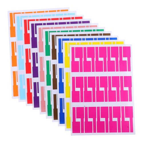 HIAKDOFT 10 Blatt Bögen Kabeletiketten Reißfestes Mehrfarbiges Kabelkennzeichnungsetikett Beschriftbar und Druckbar für Kabelmanagement Kabelidentifikation Elektronisches Kabelorganizer HIAKDOFT 10 Blatt Bögen Kabeletiketten Reißfestes Mehrfarbiges Kabelkennzeichnungsetikett Beschriftbar und Druckbar für Kabelmanagement Kabelidentifikation Elektronisches Kabelorganizer von HIAKDOFT
