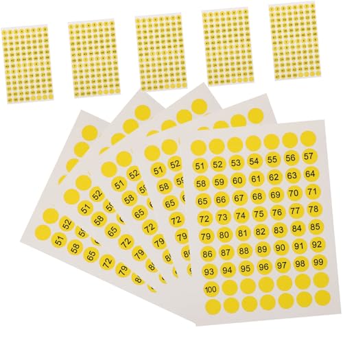 HIAKDOFT 10 Blatt Runde Nummernaufkleber Selbstklebend Bögen Nummernkennzeichnung Aufkleber zur Ordnung und Klassifizierung von Gegenständen ohne Rückstände Entfernen HIAKDOFT 10 Blatt Runde Nummernaufkleber Selbstklebend Bögen Nummernkennzeichnung Aufkleber zur Ordnung und Klassifizierung von Gegenständen ohne Rückstände Entfernen von HIAKDOFT