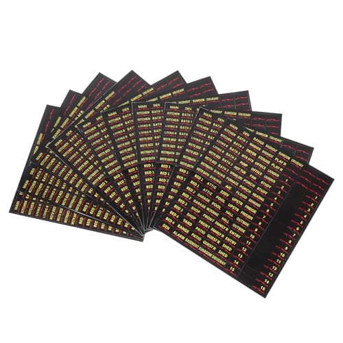 HIAKDOFT 10 Blatt Teiliges Bunte Selbstklebende Sicherungskasten Beschriftung Aufkleber Elektrische Schalttafel Etiketten zur Einfachen Unterbrecher Kennzeichnung und Wartung HIAKDOFT 10 Blatt Teiliges Bunte Selbstklebende Sicherungskasten Beschriftung Aufkleber Elektrische Schalttafel Etiketten zur Einfachen Unterbrecher Kennzeichnung und Wartung von HIAKDOFT