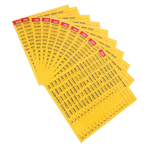 HIAKDOFT 10 Blatt Teiliges Selbstklebende Sicherungsautomaten Etiketten Farbige Aufkleber zur Einfachen Kennzeichnung und Schnellen Wartung von Sicherungskästen Langlebig und Sicher Haftend HIAKDOFT 10 Blatt Teiliges Selbstklebende Sicherungsautomaten Etiketten Farbige Aufkleber zur Einfachen Kennzeichnung und Schnellen Wartung von Sicherungskästen Langlebig und Sicher Haftend von HIAKDOFT