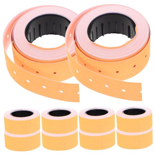 HIAKDOFT 10 Rollen Preisschilder Aufkleber Papier Selbstklebend Orange Etiketten für Supermarkt Einzelhandel Ladengeschäft und Nachfüllrolle für Preisauszeichner HIAKDOFT 10 Rollen Preisschilder Aufkleber Papier Selbstklebend Orange Etiketten für Supermarkt Einzelhandel Ladengeschäft und Nachfüllrolle für Preisauszeichner von HIAKDOFT