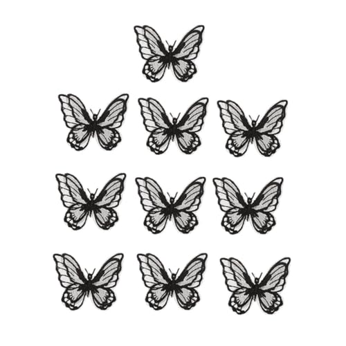 HIAKDOFT 10 Stück Bestickte Schmetterling organza patches Doppelschichtig Schwarze Applikationen zum Aufnähen für Kleidung DIY Dekoration von Jeans Taschen Jacken und Accessoires HIAKDOFT 10 Stück Bestickte Schmetterling organza patches Doppelschichtig Schwarze Applikationen zum Aufnähen für Kleidung DIY Dekoration von Jeans Taschen Jacken und Accessoires von HIAKDOFT