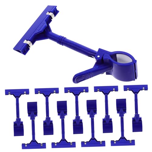 HIAKDOFT 10 Stück Förmige Kunststoff preisschildhalter Verstellbar Drehbar Doppelseitig für Regal Etikettenclips Vielseitig Einsetzbar in Supermärkten Geschäften und Ausstellungen Blau HIAKDOFT 10 Stück Förmige Kunststoff preisschildhalter Verstellbar Drehbar Doppelseitig für Regal Etikettenclips Vielseitig Einsetzbar in Supermärkten Geschäften und Ausstellungen Blau von HIAKDOFT