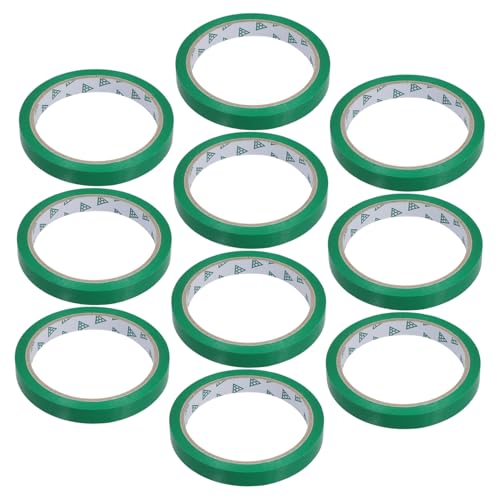 HIAKDOFT 10 Stück Gemüseband Selbstklebendes Dichtungsband Beutelklebeband Herstellen Beutelversiegelungsstreifen Herstellen Klebestreifen Herstellen Verpackungsklebeband Polypropylen Grün HIAKDOFT 10 Stück Gemüseband Selbstklebendes Dichtungsband Beutelklebeband Herstellen Beutelversiegelungsstreifen Herstellen Klebestreifen Herstellen Verpackungsklebeband Polypropylen Grün von HIAKDOFT