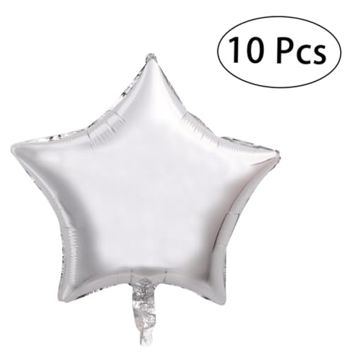 HIAKDOFT 10 Stück Silberne Fünf Punkt Stern Folienballons Helium und Luftfüllbar Wiederverwendbare Partydeko für Valentinstag Hochzeit Geburtstag und Jubiläum HIAKDOFT 10 Stück Silberne Fünf Punkt Stern Folienballons Helium und Luftfüllbar Wiederverwendbare Partydeko für Valentinstag Hochzeit Geburtstag und Jubiläum von HIAKDOFT