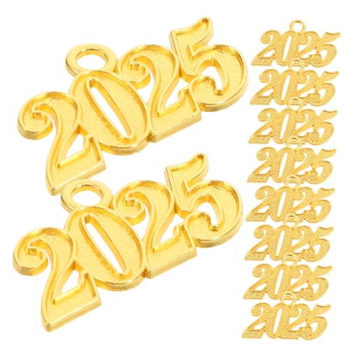 HIAKDOFT 10 Stück Teiliges Abschluss Quasten Anhänger Stilvolle Abschlusskappen Dekoration Eleganter Abschluss Charme für DIY Schmuckherstellung Party Deko für Abi und Graduation Feier von HIAKDOFT