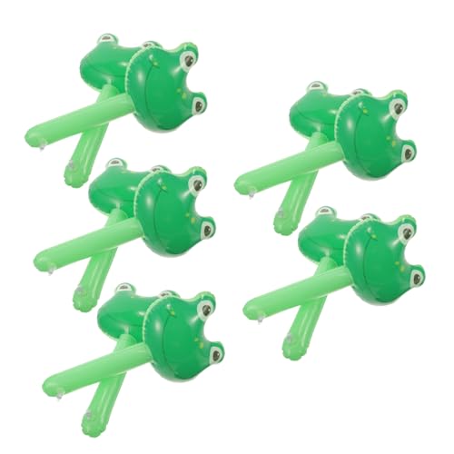 HIAKDOFT 10 Stück Teiliges Aufblasbares Party Frosch motiv Langlebig Sicher Kindergeburtstag Partygeschenk Spaßartikel für Feier und Spiele von HIAKDOFT