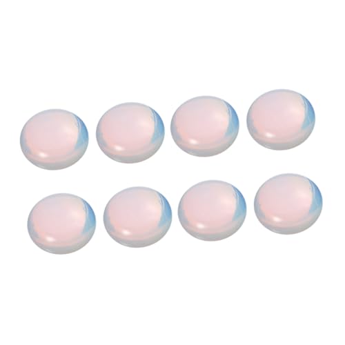 HIAKDOFT 10 Stück Teiliges DIY Opalstein Flachboden Schmuckzubehör Handgefertigte Steinverzierung für Damen Mädchen Armband Halskette Bastelsteine Langlebig Stilvoll von HIAKDOFT