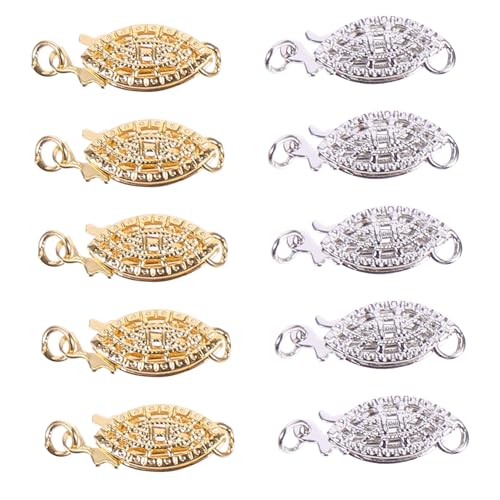 HIAKDOFT 10 Stück Teiliges Fischhaken verschlüsse aus Langlebiger Stilvolle DIY Schmuckverbinder für Halsketten und Armbänder Leicht und Zuverlässig für Individuellen Schmuckbau HIAKDOFT 10 Stück Teiliges Fischhaken verschlüsse aus Langlebiger Stilvolle DIY Schmuckverbinder für Halsketten und Armbänder Leicht und Zuverlässig für Individuellen Schmuckbau von HIAKDOFT