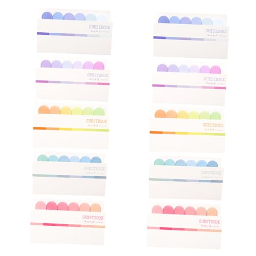 HIAKDOFT 10 Stück Teiliges Fluoreszierendes Haftmarker Beschreibbare Selbstklebende Seitenmarkierungen Farbige Index Etiketten Kompakte und Büro Accessoires für Schüler und Zufällige Farbe HIAKDOFT 10 Stück Teiliges Fluoreszierendes Haftmarker Beschreibbare Selbstklebende Seitenmarkierungen Farbige Index Etiketten Kompakte und Büro Accessoires für Schüler und Zufällige Farbe von HIAKDOFT