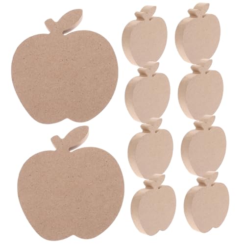 HIAKDOFT 10 Stück Teiliges Halloween Tischdeko Dekoration zum Bemalen DIY Holzanhänger ohne Finish Blanke Holzschilder für Kreative Bastelprojekte als Herbstliche Tischmittelstücke von HIAKDOFT