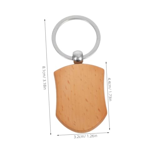HIAKDOFT 10 Stück Teiliges Holz Schlüsselanhänger Schildform Langlebig Blanko zum Gravieren und Basteln Natürliche Holzoptik für DIY Geschenke Weihnachten Kreative Schlüsselringe HIAKDOFT 10 Stück Teiliges Holz Schlüsselanhänger Schildform Langlebig Blanko zum Gravieren und Basteln Natürliche Holzoptik für DIY Geschenke Weihnachten Kreative Schlüsselringe von HIAKDOFT