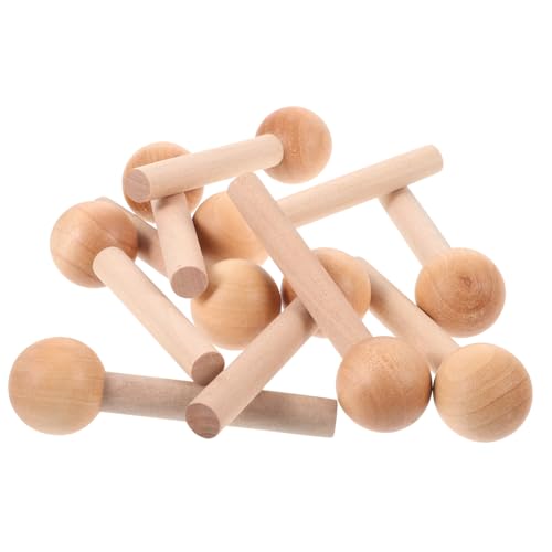 HIAKDOFT 10 Stück Teiliges Holzstäbe für Lochwand Glatte Buche Rundstäbe mit Kugelkopf Vielseitige Holz Haken für DIY Pegboard Zubehörstäbe für Bastel und Trennwandprojekte HIAKDOFT 10 Stück Teiliges Holzstäbe für Lochwand Glatte Buche Rundstäbe mit Kugelkopf Vielseitige Holz Haken für DIY Pegboard Zubehörstäbe für Bastel und Trennwandprojekte von HIAKDOFT