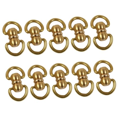 HIAKDOFT 10 Stück Teiliges Messing Adapterringe Langlebige Feine Verarbeitung Vielseitige DIY Verbindungsringe für Handtaschen Rucksäcke Schlüsselanhänger Geeignet für Lederwaren und HIAKDOFT 10 Stück Teiliges Messing Adapterringe Langlebige Feine Verarbeitung Vielseitige DIY Verbindungsringe für Handtaschen Rucksäcke Schlüsselanhänger Geeignet für Lederwaren und von HIAKDOFT