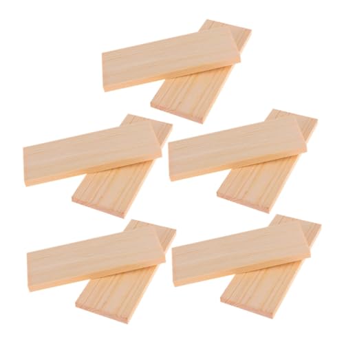 HIAKDOFT 10 Stück Teiliges Rechteckige Kiefernholzplatten für DIY Bastelprojekte Holzleisten zum Schnitzen Stabile Holzbretter für Schule und Modellbau HIAKDOFT 10 Stück Teiliges Rechteckige Kiefernholzplatten für DIY Bastelprojekte Holzleisten zum Schnitzen Stabile Holzbretter für Schule und Modellbau von HIAKDOFT