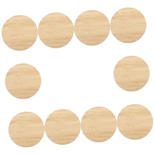 HIAKDOFT 10 Stück Teiliges Runde Bambus scheiben Naturbelassene Beidseitig Glatte DIY Bastelrohlinge Blanko Holzscheiben für Handwerk Scrapbooking Kreative Malerei und Dekoration HIAKDOFT 10 Stück Teiliges Runde Bambus scheiben Naturbelassene Beidseitig Glatte DIY Bastelrohlinge Blanko Holzscheiben für Handwerk Scrapbooking Kreative Malerei und Dekoration von HIAKDOFT