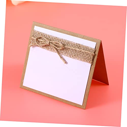 HIAKDOFT 10 Stück Teiliges Rustikale Hochzeit Tischkarten aus Papier mit Juteband Vorgefalzt für Einfache Namenskarten für Gastplätze bei Hochzeitsfeiern und Partys HIAKDOFT 10 Stück Teiliges Rustikale Hochzeit Tischkarten aus Papier mit Juteband Vorgefalzt für Einfache Namenskarten für Gastplätze bei Hochzeitsfeiern und Partys von HIAKDOFT
