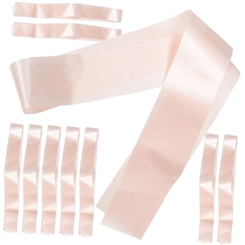 HIAKDOFT 10 Stück Teiliges Satin Schärpen Blanko zum Selbstgestalten Einfarbig Champagnerfarben Party Deko für Junggesellinnenabschied Verlobung Geburtstag Abschlussfeier Prom Court Sashes HIAKDOFT 10 Stück Teiliges Satin Schärpen Blanko zum Selbstgestalten Einfarbig Champagnerfarben Party Deko für Junggesellinnenabschied Verlobung Geburtstag Abschlussfeier Prom Court Sashes von HIAKDOFT