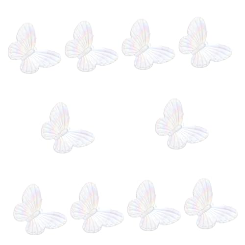 HIAKDOFT 10 Stück Teiliges Schmetterling Resin Charms mit Farbverlauf Anhänger für DIY Schmuckherstellung Sicherer Transparenter Bastelbedarf für Ohrringe Halsketten Armbänder von HIAKDOFT