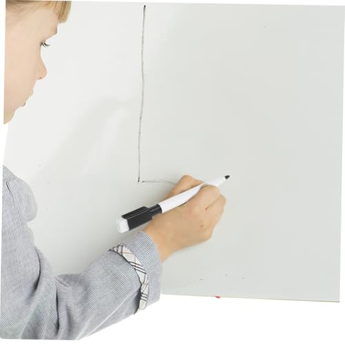HIAKDOFT 10 Stück Teiliges Whiteboard Marker mit Wasserbasierter Abwischbar Magnetisch Haftend Farbige Whiteboard Stifte mit Schwarzer Mine für Kalender Planung und Bürobedarf von HIAKDOFT