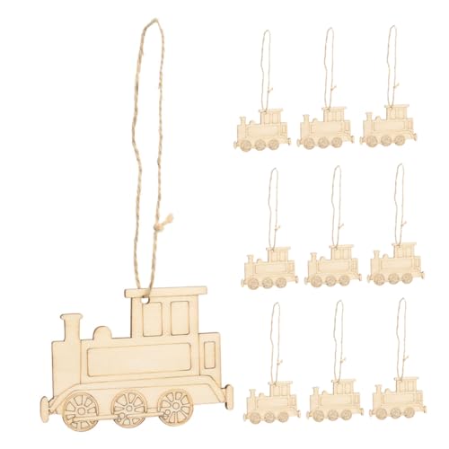 HIAKDOFT 10 Stück Teiliges Zugkopf Holzscheiben Unfertige Holzzug Anhänger Basteln Eisenbahn Holzrohlinge für DIY Dekoration Wohnzimmer Schlafzimmer Geschenkverpackung HIAKDOFT 10 Stück Teiliges Zugkopf Holzscheiben Unfertige Holzzug Anhänger Basteln Eisenbahn Holzrohlinge für DIY Dekoration Wohnzimmer Schlafzimmer Geschenkverpackung von HIAKDOFT