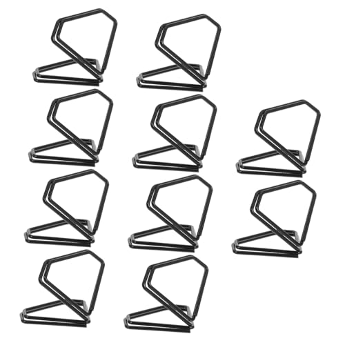 HIAKDOFT 10 Stück Visitenkartenhalter Aus Metall Dreieckiger Notizclip Tischbildhalter Lustige Büroklammern Halter Für Büroklammern Dekorative Papierklammern Hochzeit Büroklammern Schwarz HIAKDOFT 10 Stück Visitenkartenhalter Aus Metall Dreieckiger Notizclip Tischbildhalter Lustige Büroklammern Halter Für Büroklammern Dekorative Papierklammern Hochzeit Büroklammern Schwarz von HIAKDOFT