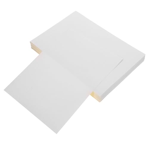 HIAKDOFT 100 Blatt Vinyl Sticker Papier Selbstklebend Bedruckbar Wasserfest Kompatibel Drucker Blanko Aufkleberetiketten Vielseitig Einsetzbar von HIAKDOFT