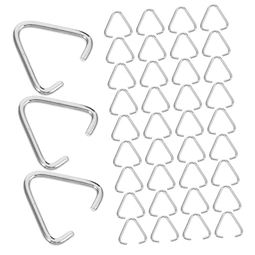 HIAKDOFT 100 STÜCK Dreieckige Sprungringe aus Eisen Robust und Verformungsbeständig Einfach zu Öffnende DIY Schmuckverbinder für Schlüsselanhänger Metallringe zum Basteln und von HIAKDOFT