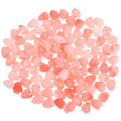 HIAKDOFT 100 Stück Abstandsperlen Schmuck Lose Perlen Charm Perlen In Blumenform Abstandsperlen In Blumenform Lose Blumenperlen Für Armbänder von HIAKDOFT